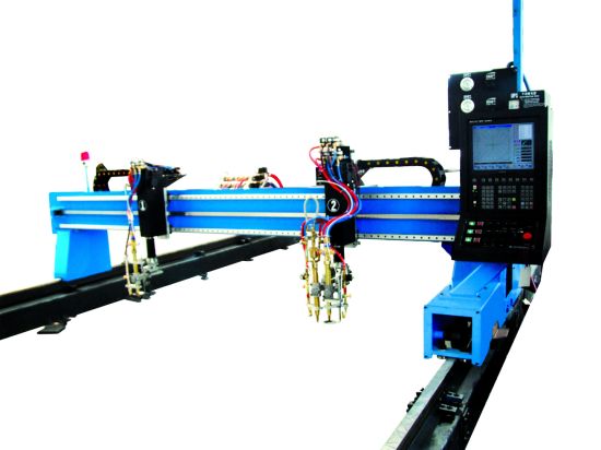 Tragbare CNC-Plasmaschneidmaschine und automatische Gasschneidemaschine mit Stahlbahn